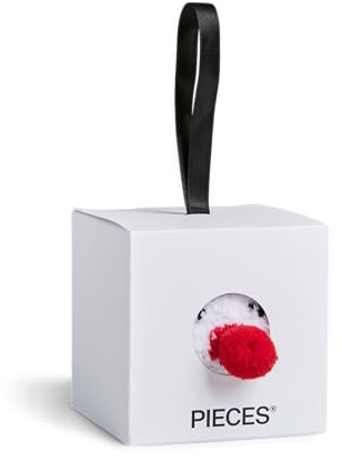 PIECES Pcjoy Xmas fluffiga strumpor jullåda, Salsa, one size