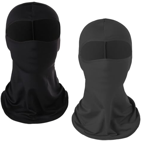 KSAESSS 2 delar Balaclava sommar för män och kvinnor, kylning stormmask med glasögonlökhern andningsbar balaclava motorcykel elastisk balaclava för utomhussporter, cykling, motorcykel, cykel
