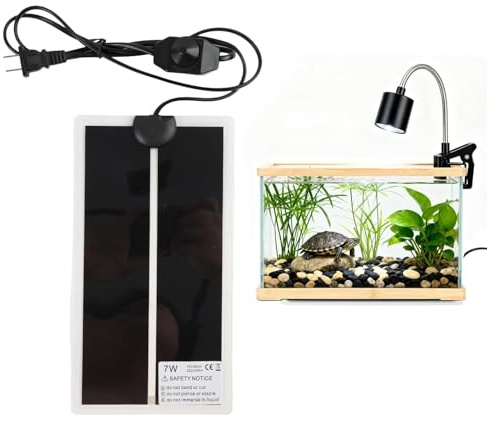 Fllyvly ﻿Tappetino Riscaldante per Rettili,Impermeabil, Temperatura Regolabile, Attenzione: Si Tratta di Una Spina di specifica cineseche Richiede Una Presa Multipla Universale per l'utilizzo.
