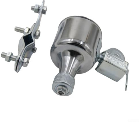 SiSinkal Générateur de vélo Dynamo AC 12 V 6 W avec génération d'énergie de Pneu à Friction et Deux Ports de Sortie pour éclairage de Phare et feu arrière (Argent)