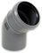 Eigenmarke Abflussrohrbogen 45° DN 50, Grau, Polypropylen (PP), 1 Stück