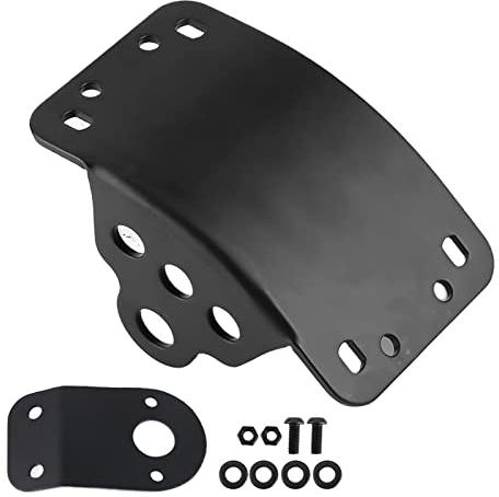Motorcycle Side Mount License Plate Bracket Curved Vertical Taillight Holder Bracket Fit for Cruiser/Bobber/Chopper Motorcycle with 3