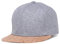 Classic Kork Snapback Cap mit geradem Shirm Cork (hellgrau)