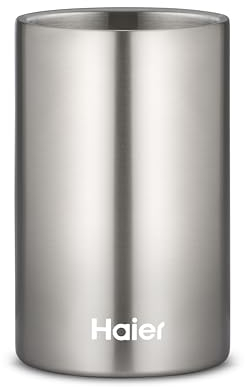 Haier HAWTB01 Secchiello Termico da Tavolo per Vino, Design a Doppia Parete, Accessorio Originale, qualità Premium, Acciaio Inossidabile