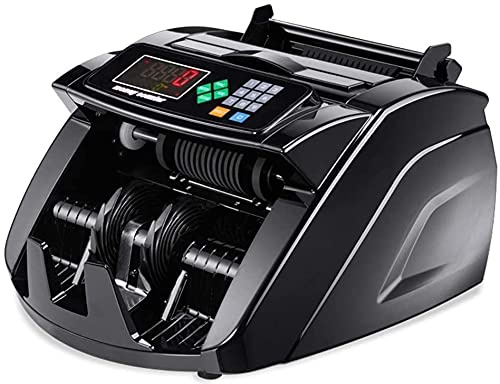 KouRy Bank Note Currency Counter Count Detector Money Fast Banknote Pound Cash Machine (Colour: Black)