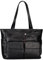 TOM TAILOR Denim Malina Damen Shopper Umhängetasche Reißverschluss Groß Schwarz