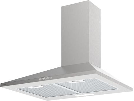 CATA Dunstabzugshaube VK 7000 X mechanische Steuerung 3 Stufen Abzug 480 m³/h Geräuschpegel 56 dB Motor K10 Verbrauch 110 W LED-Beleuchtung Farbe Edelstahl