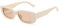 RUNHUIS Retro Rechteck Sonnenbrille Damen Herren Vintage Small Square Fashion Brille (Beige)