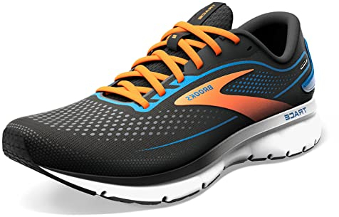 Brooks Herren Trace 2 Sneaker, Black Classic Blue Orange, 47.5 EU