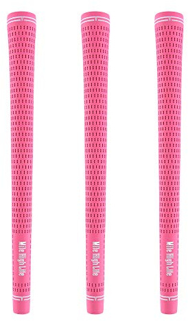 Mile High Life | Standard-Golfschlägergriffe | 3-, 13-teiliges Set | Golfgriffe | Einstiegsset Golf Grip | Junior Club Set Grip (3 Packungen pink-neu)