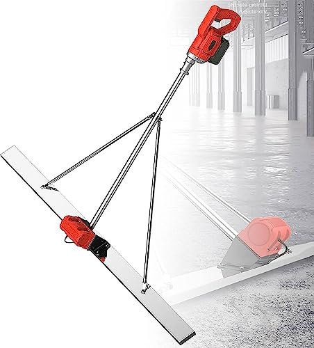 Cazzuole elettriche for pavimenti da 6000 giri/min, strumento vibratore for finitura del massetto, strumento for la finitura del massetto con lama da 150 cm con raschietto e motore vibrante