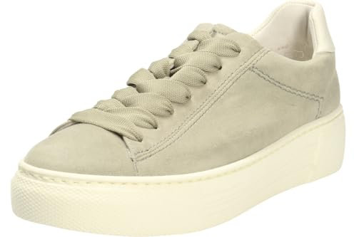 Gabor Damen Low-Top Sneaker, Frauen Halbschuhe,schnürschuhe,schnürer,straßenschuhe,Strassenschuhe,Schilf/Creme(S.Uni),41 EU / 7.5 UK