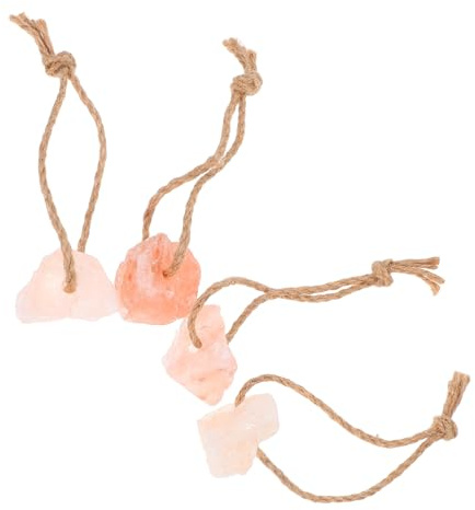 Bloque de Sal Mineral Colgante para Caballos, 4 Piezas | Apoya Nutrición y Bienestar, Uso Colgado, Aporta Minerales Naturales para Caballos y Conejos