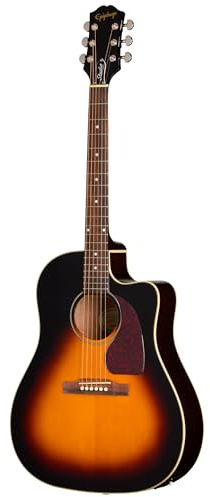 Epiphone J-45 Studio EC Acoustic Electric, Vintage Sunburst with Bag