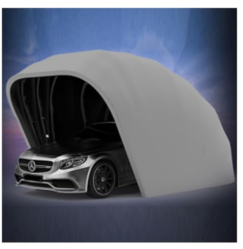 Tenda telescopica per garage, pieghevole, per esterni, in acciaio inox, semi-automatica, protezione solare