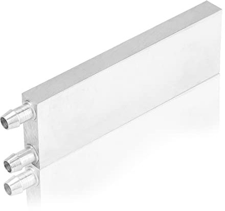 Dpofirs Blocco di Raffreddamento ad Acqua del Radiatore della in Alluminio,Dissipatore di Calore a Piastra per Acqua Fredda Liquida,Testa Endotermica del Dissipatore di Calore del Radiatore della