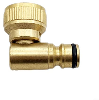 2 conectores de grifo de manguera, carrete de manguera, conector rápido de codo giratorio, conector de manguera de liberación rápida para enchufe Hoselock de 3/4 pulgadas BSP hembra