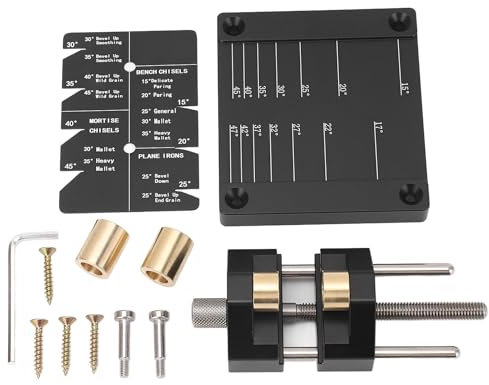 Chisel and Plane Sharpening Guide Honing Guide System Woodworking Plane Chisel Sharpening Kit Aluminum Alloy Hand Tool for Workshop Use
