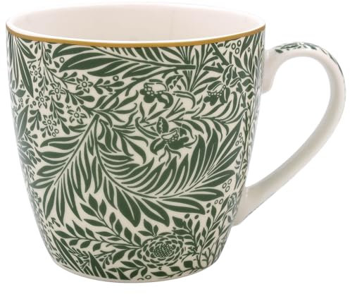 The Leonardo Collection William Morris Larkspur Breakfast Mug for Home & Kitchen | Newly Designed Mugs for Tea & Coffee | Lovely Cup for Mens Gifts & Birthday Gifts for Women