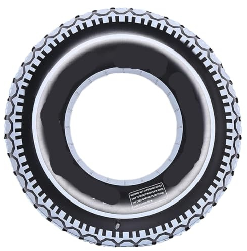 Anello di Nuoto Galleggiante for piscina gonfiabile riutilizzabile con anello da nuoto in gomma nera, tubo addensato(Black90)