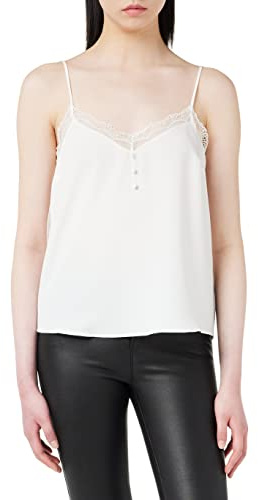 Naf Naf H-Top Débardeur Femme Écru (Écru 333) 38 (Taille fabricant: 38)