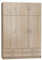 BROMARKT Estella Flurgarderobe - Garderobe - Kleiderschrank - Schrank Schlafzimmer - Garderobe mit Schuhschrank - Clothes Rack - Schränke mit Schubladen - 194x135 cm - Sonoma Eiche