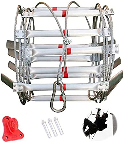 Échelle de secours pliable en aluminium – Déploiement rapide pour la sécurité incendie d'urgence