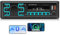 Single Din Car Stereo System, 1 Din Car Radio Bluetooth Hands-Free, APP Locate, Voice Control, FM Radio, MP3 Player Supports Dual USB/AUX/TF Input, Colorful Lighting