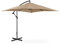 Uniprodo UNI-UMBRELLA-SQ250TA-N | Ampelschirm | Sonnenschirm | Taupe viereckig 250 x 250 cm neigbar | Gartenschirm | Terrassenschirm | Sonnenschutz für Balkon, Terrasse & Garten | Pendelschirm