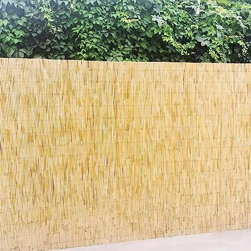 Rideau en Bambou Protection Contre le Vent et le Soleil, Canisse en Roseau Brise Vue, Clôture de Roseau Jardin, Paillasse pour Pergola Natte Bambou pour Vouverture de Toiture, Terrasse Natte de Roseau