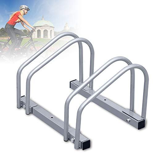 Randaco - Support de vélo pour 2 vélos - Support au sol - Suspension de vélo - Support pour cadre arrière - Économise de l'espace - Bicycle Stand