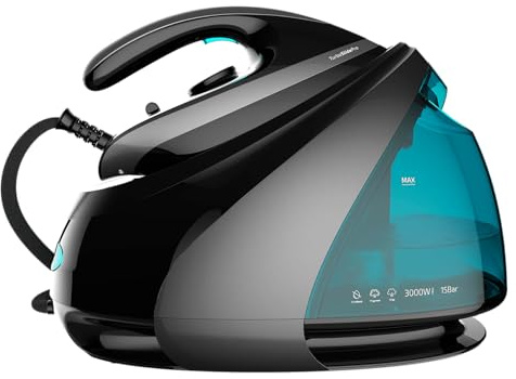 Cecotec Centro de Planchado con Caldera Semindustrial Fast&Furious 8060 Ultra Steam. 3000W, 15 Bbares de Presión, Suela Ultradeslizante, Golpe de Vapor 750g/min y 175g/min Vapor continuo, Modo Eco