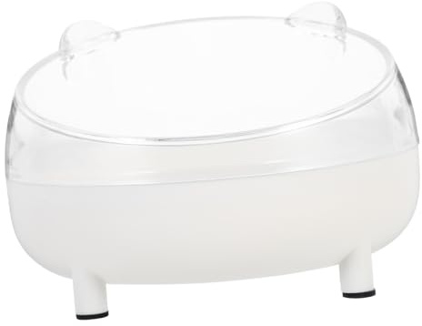 DOITOOL Bac à Sable pour Hamster Résistant à l'usure Plastique Transparent Taille Adaptée Usage Quotidien Cage Accessoires Petits Animaux