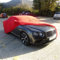 iCover - Deluxe Indoor Car Cover Super Soft Full Body - 160gsm Breathable Dustproof Strong Elastic Fabric - Available in XS - XL & 4x4 Sizes (Red, Medium)