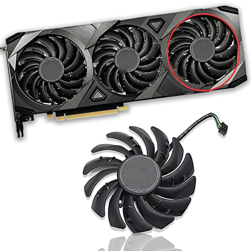 Dotodo Ventola di raffreddamento per scheda grafica MSI GeForce RTX 3070 3080 3090 VENTUS 3X GAMING Ventilatore di raffreddamento per scheda grafica da 85 mm PLD09210B12HH 12V 0.40A