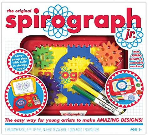 Spirograph Junior Set | Create Amazing Endless Designs | Includes Jumbo Sized Pieces | Creative Arts & Crafts Activity | for Ages 3+