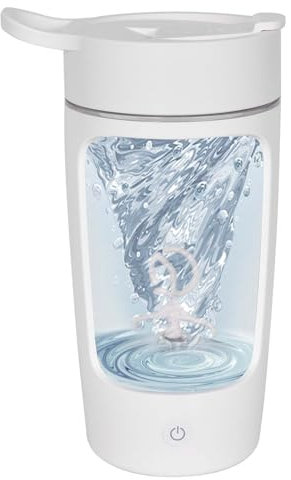 Colexy Elektrischer Eiweiß Shaker, 650ML Shaker Flasche USB Wiederaufladbar Shakers Elektrisch Elektrischer Protein Shakers BPA Frei für Proteinshake Milch Shake