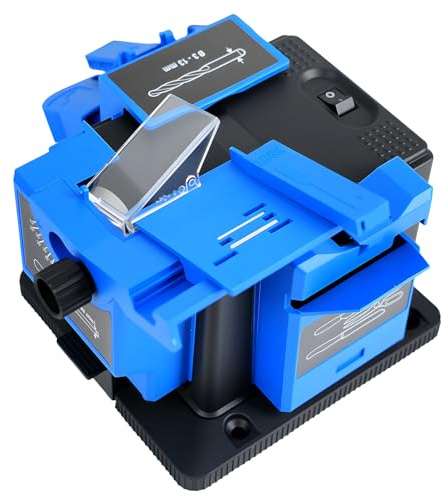 Electric Drill Bit Sharpener, 3-in-1 Multifunction Electric Sharpening Machine for Knife, drill, Chisel, Scissor, Grinder with Adjustable Angles, drill doctor afilador de brocas, Compact Design ﻿