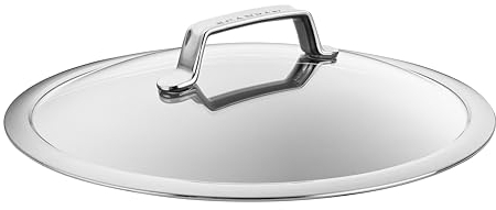 Scanpan TechnIQ Glasdeckel 30 cm mit Stahlrand | Hitzebeständiger Griff | Spülmaschinenfest | Ofenfest | Universal für Töpfe und Pfannen mit 30 cm Durchmesser