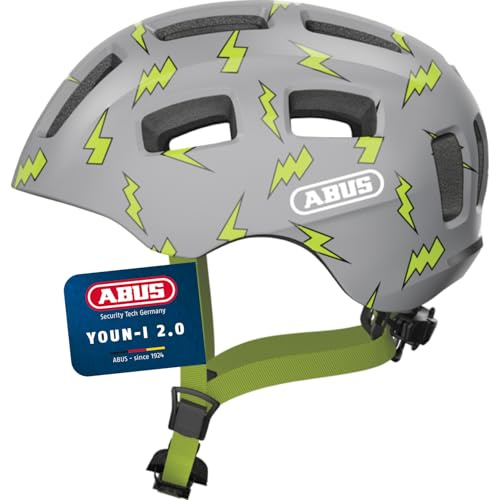 ABUS Casco de bicicleta Youn-I 2.0 - con luz para niños, adolescentes y jóvenes - para niñas y niños