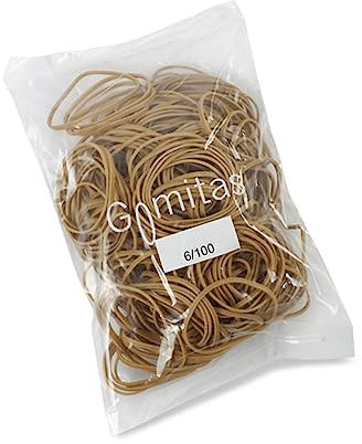 Casterli 20060004 - Bolsa Gomas elásticas, Gomas elásticas - medida Ø 140 x 2 mm - bolsa de 100g- 70% caucho natural (Bolsa 100 g, Ø 60 x 2 mm)