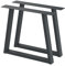 BK Styl 2 Stück Tischbeine aus Metall V-Form | Tischgestell aus 80x40mm Profilen | Tischkufen Tischfüße Möbelbeine für Schreibtische & Esstische I Stahl Pulverbeschichtet I DIY (815x720mm Anthracit)