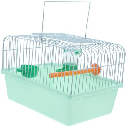 HAPINARY Portable Bird Cage for Birds Travel Carrier with Food Box and Waterer Spacious Design for Comfortable Transport Ideal for Lovebirds and Parakeets