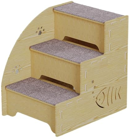 Yuyyurt Scaletta per Animali Domestici, Scaletta per Letti per Cani e Gatti Anziani, Scaletta per Divano, Gradini per Cani, Scale in Legno per Gatti Orsacchiotti