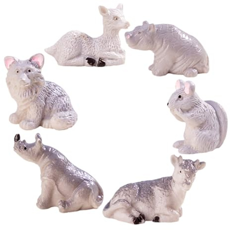SUPVOX Mini Figurines Animaux Accessoires De Bonsaï Variété De Statues Résine Micro Ornements De Moutons Et Agneaux Décor Intérieur Et Extérieur
