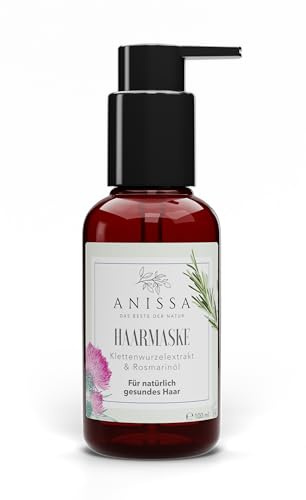 ANISSA Haarmaske für sehr trockenes Haar Haarkur extrem geschädigtes Haar, vegane Naturkosmetik Made in Deutschland stärkt die Haarwurzeln Kur Repair Haarspülung für graue & blondierte Haare (100ml)