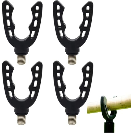 YRUHAN 4 Pièces Support Canne a Peche, Repose-Canne à Pêche, avec Vis Britanniques M3/8, Antidérapant et Stable, Adapté aux Supports de Canne à Pêche