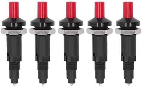 Tryckknappständare Ett uttag Piezotändare 1 uttag Gasvärmare Tändstift Kökständare Tillbehör för Gasvärmare BBQ Grill 5 ST Hållbar PP-material