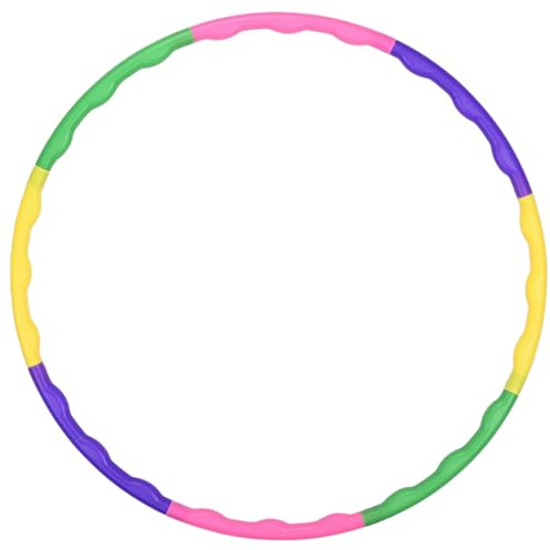 GWAWG Collapsible Hula Circle, 8 Sections Colorful Detachable Tubes, Enlarged Exercise Hula Hoop, Adults Gymnastics Fitness Tool Dance Games Pet Training