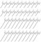 Jubaopen 40PCS Ganchos para Tableros Ganchos de Pared Perforados Tableros Agujeros Ganchos para Paneles Perforados Tableros Clavijas Ganchos para Panel Perforado Estanterías Bricolaje(Acero Carbono)